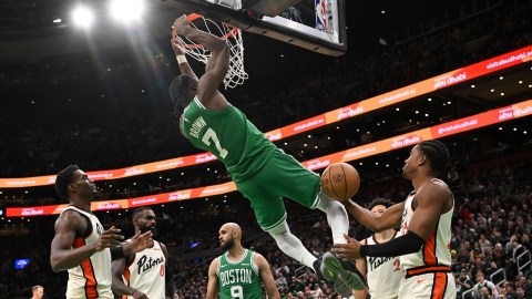 Boston Celtics guard Jaylen Brown