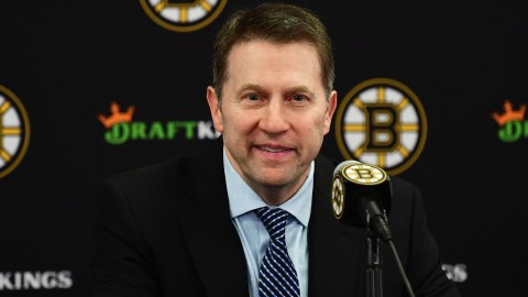 Boston Bruins interim head coach Joe Sacco