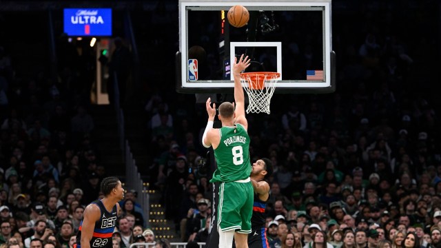 Boston Celtics center Kristaps Porzingis