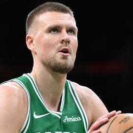 Boston Celtics center Kristaps Porzingis