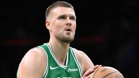 Boston Celtics center Kristaps Porzingis