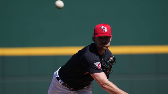 Cleveland Guardians starting pitcher Shane Bieber