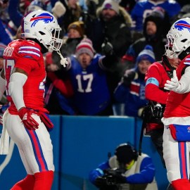 Buffalo Bills cornerback Christian Benford, cornerback Taron Johnson