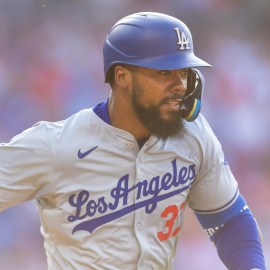 Los Angeles Dodgers outfielder Teoscar Hernández