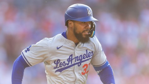 Los Angeles Dodgers outfielder Teoscar Hernández