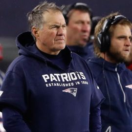 North Carolina coaches Bill Belichick and Steve Belichick