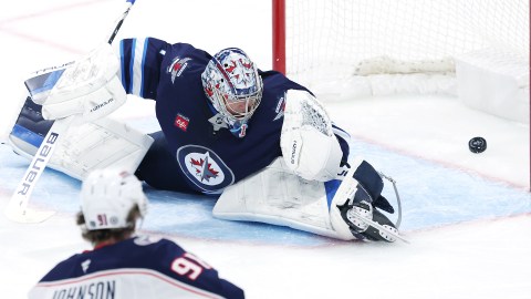 Winnipeg Jets goaltender Connor Hellebuyck