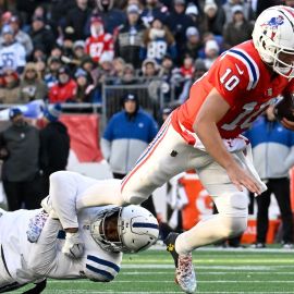 New England Patriots quarterback Drake Maye