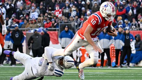 New England Patriots quarterback Drake Maye