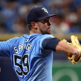 Athletics pitcher Jeffrey Springs