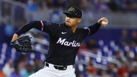 Miami Marlins pitcher Jesús Luzardo