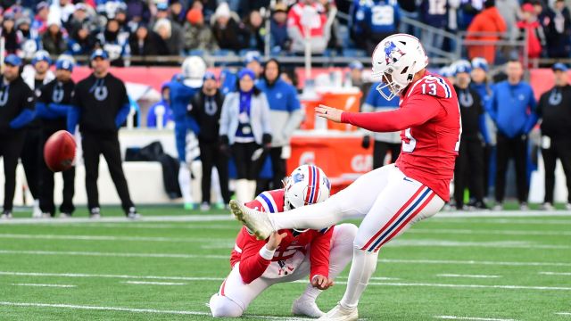 New England Patriots kicker Joey Slye