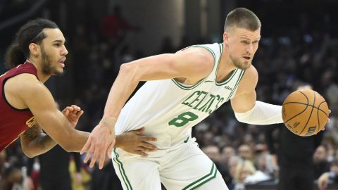 Boston Celtics center Kristaps Porzingis