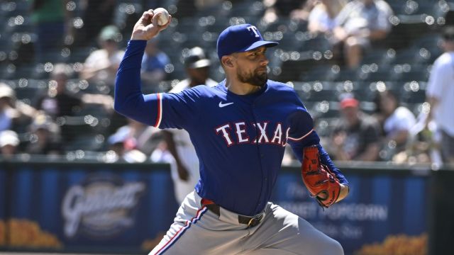 Texas Rangers pitcher Nathan Eovaldi