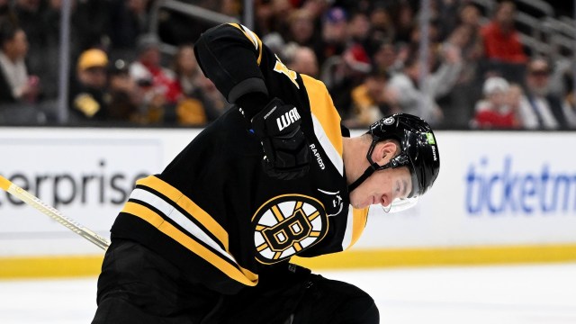 Boston Bruins defenseman Nikita Zadorov