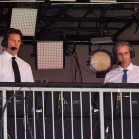 FOX Sports broadcasters Tom Brady, Kevin Burkhardt