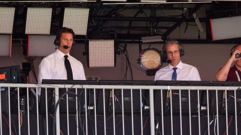 FOX Sports broadcasters Tom Brady, Kevin Burkhardt