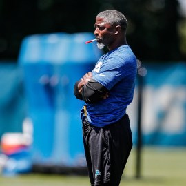 Detroit Lions defensive coordinator Aaron Glenn