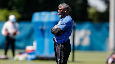 Detroit Lions defensive coordinator Aaron Glenn