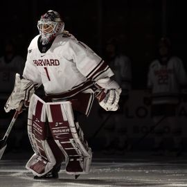 Harvard goalie Ainsley Tuffy