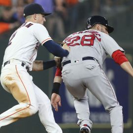 MLB infielder Alex Bregman and designated hitter J.D. Martinez