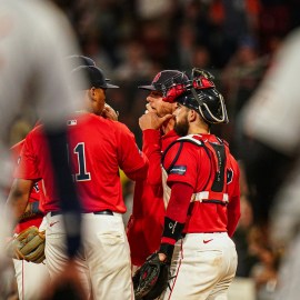 Boston Red Sox pitching coach Andrew Bailey