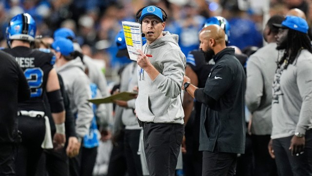 Detroit Lions offensive coordinator Ben Johnson