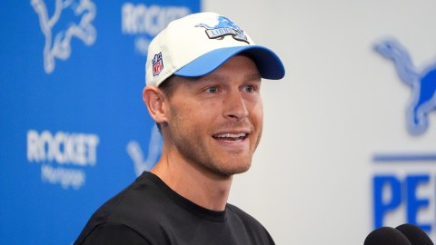 Detroit Lions offensive coordinator Ben Johnson