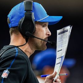 Detroit Lions offensive coordinator Ben Johnson