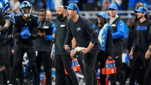 Detroit Lions offensive coordinator Ben Johnson