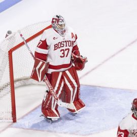 Boston University goalie Callie Shanahan