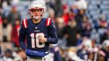 New England Patriots quarterback Drake Maye