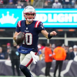 New England Patriots quarterback Drake Maye