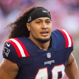 New England Patriots linebacker Jahlani Tavai