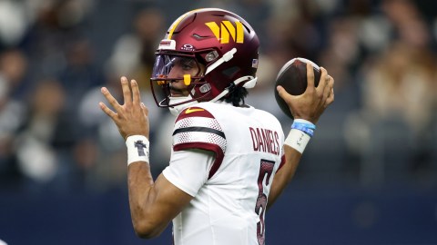 Washington Commanders quarterback Jayden Daniels