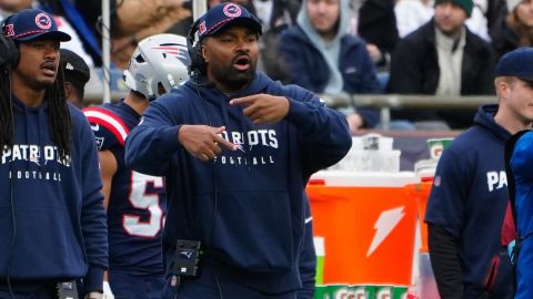 New England Patriots head coach Jerod Mayo