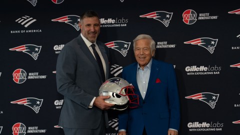 New England Patriots owner Robert Kraft and head coach Mike Vrabel