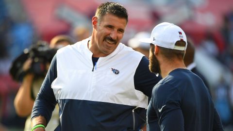 New England Patriots head coach Mike Vrabel and former New England Patriots wide receiver Julian Edelman