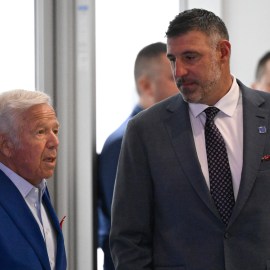 New England Patriots owner Robert Kraft and head coach Mike Vrabel