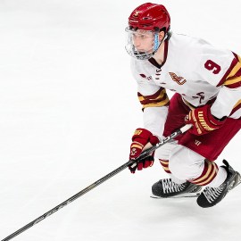 Boston College Eagles forward Ryan Leonard.