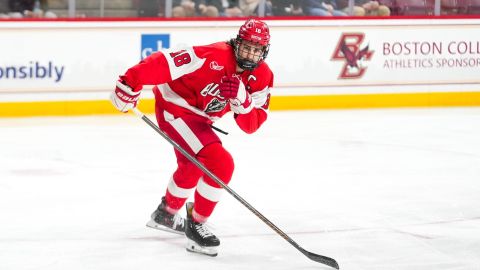 Boston University forward Shane Lachance