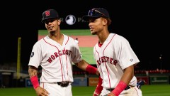 Boston Red Sox infielder Vaughn Grissom and prospect Kristian Campbell