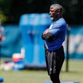 Detroit Lions defensive coordinator Aaron Glenn