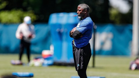 Detroit Lions defensive coordinator Aaron Glenn