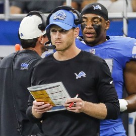 Detroit Lions offensive coordinator Ben Johnson