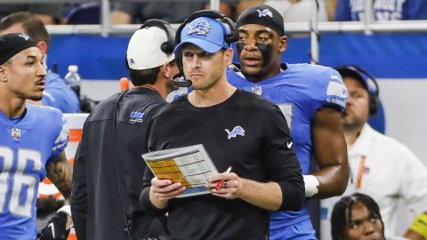 Detroit Lions offensive coordinator Ben Johnson