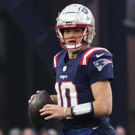 New England Patriots quarterback Drake Maye