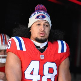 New England Patriots linebacker Jahlani Tavai