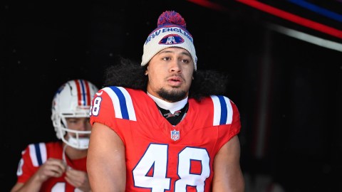 New England Patriots linebacker Jahlani Tavai