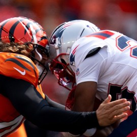 New England Patriots cornerback Marcus Jones, Cincinnati Bengals tight end Tanner McLachlan